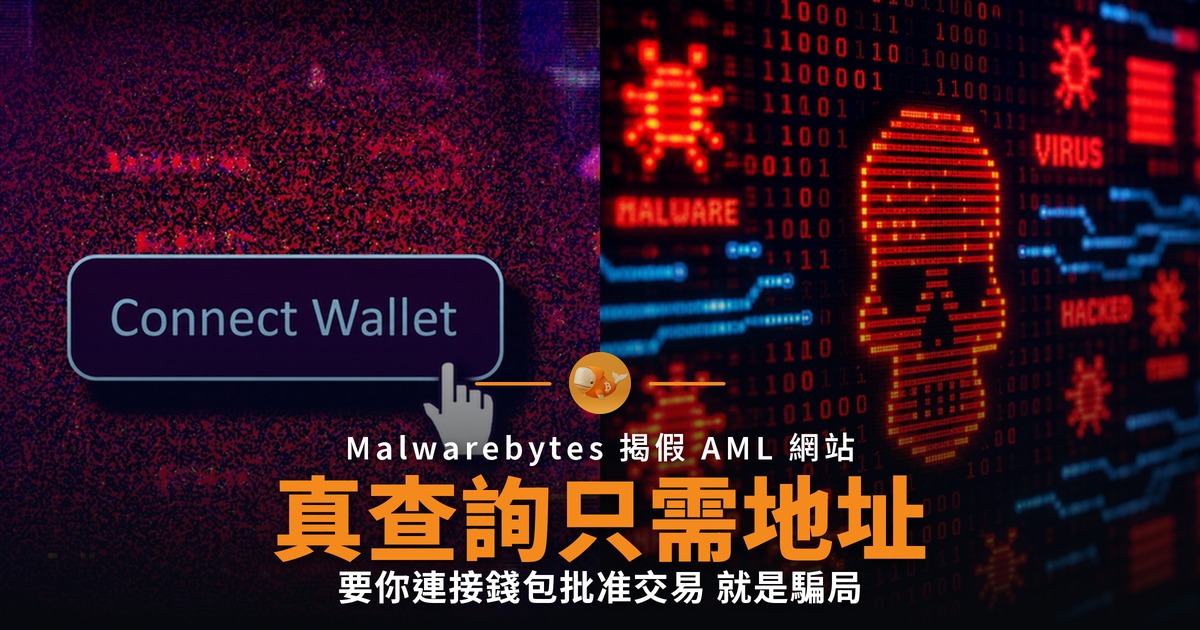 假 AML 查詢網站騙錢包 真查詢只需公開地址
