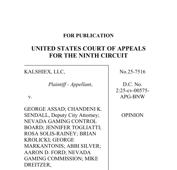 第九巡迴上訴法院 25-7516 號判詞首頁