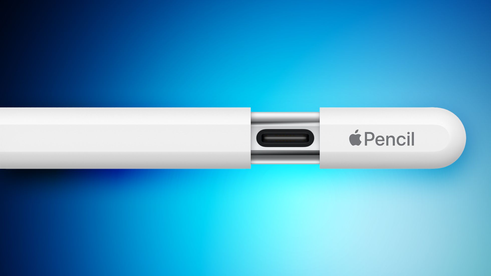 Apple Pencil(USB-C)筆身尾端的滑蓋,掩着一個 USB-C 插口
