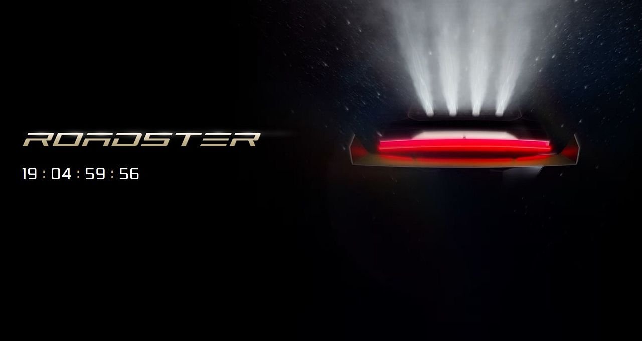 Tesla 官網 Roadster 倒數頁面