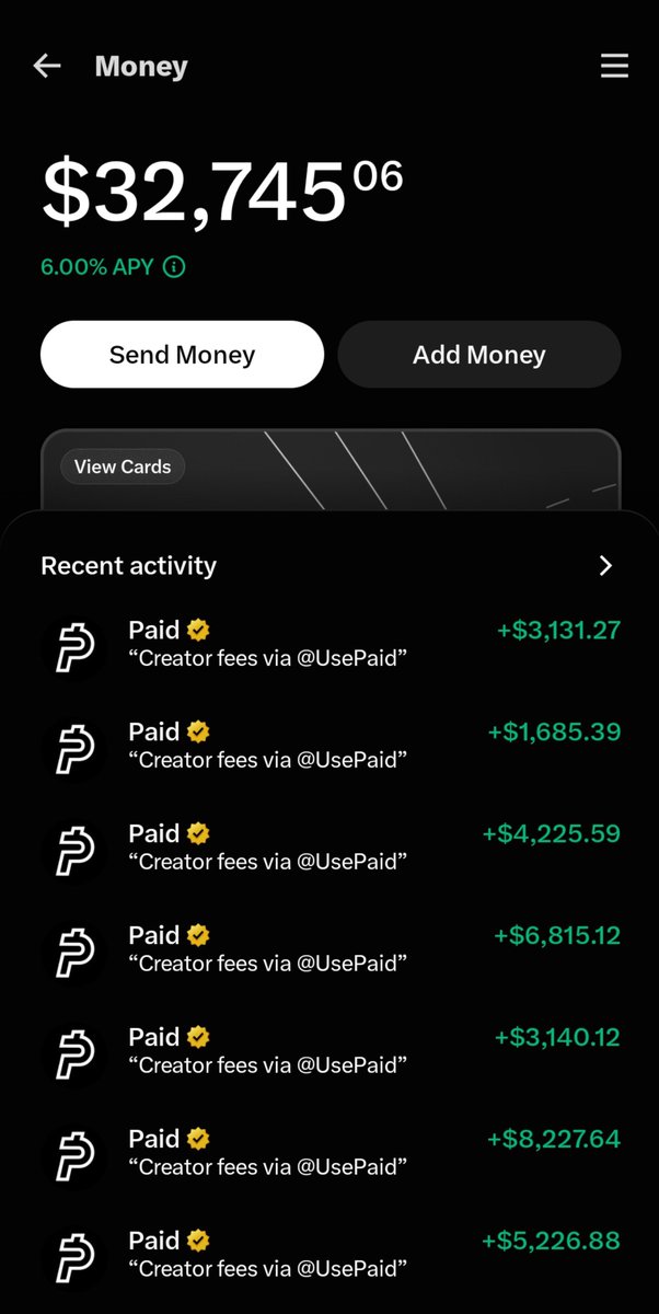 X Money 收款紀錄
