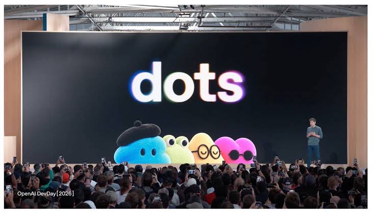 OpenAI DevDay 2026 台上公布 dots 的畫面