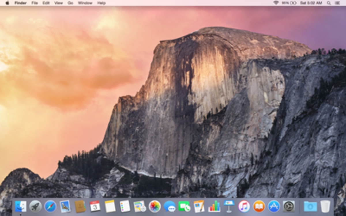 OS X Yosemite 桌面截圖