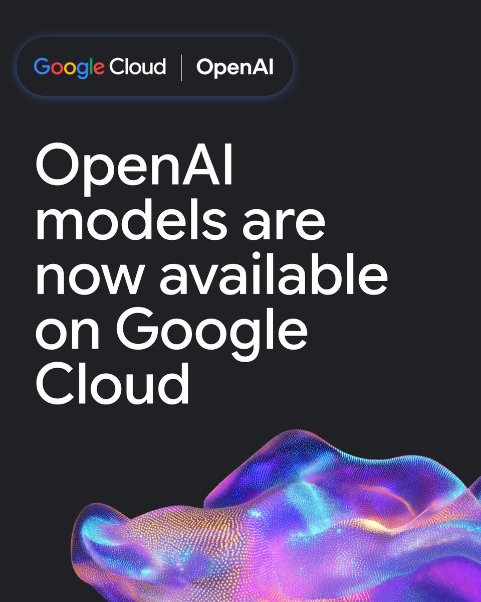 Google Cloud 與 OpenAI 合作宣傳圖