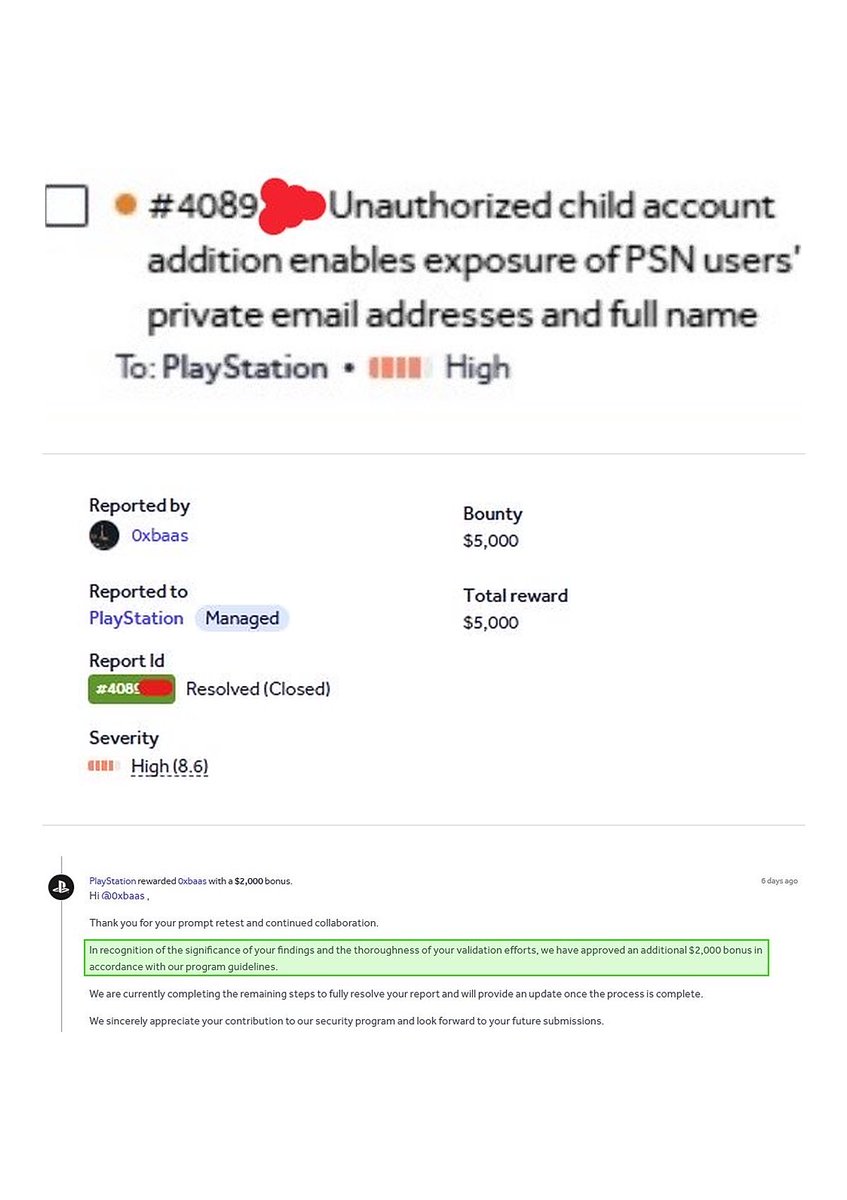 HackerOne 漏洞報告截圖