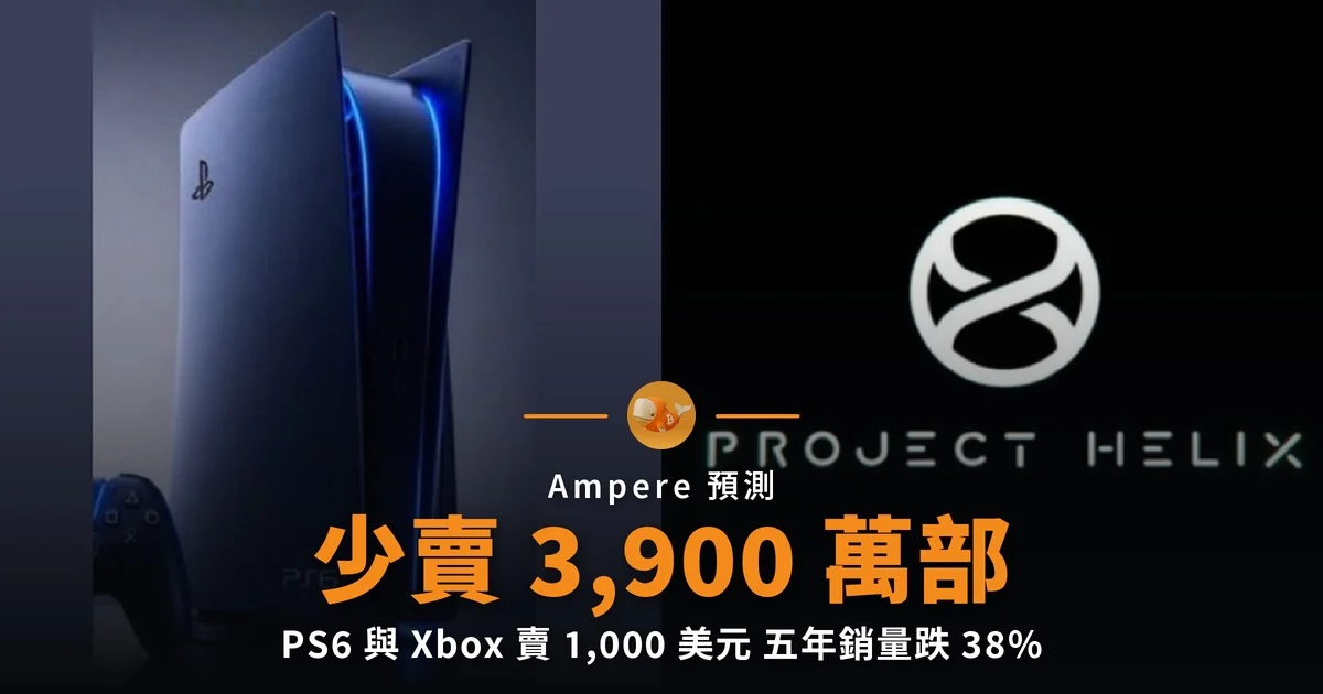 PS6 賣 1,000 美元 五年少賣 3,900 萬部
