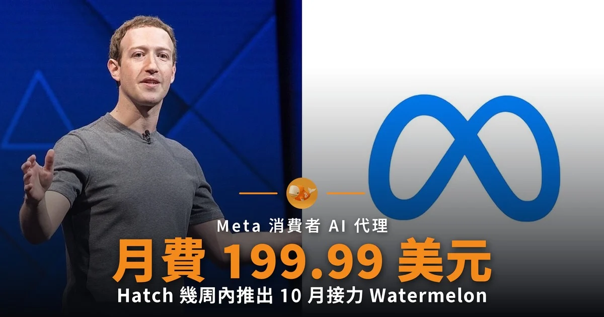 Meta Hatch 月費 199.99 美元 幾周內推出