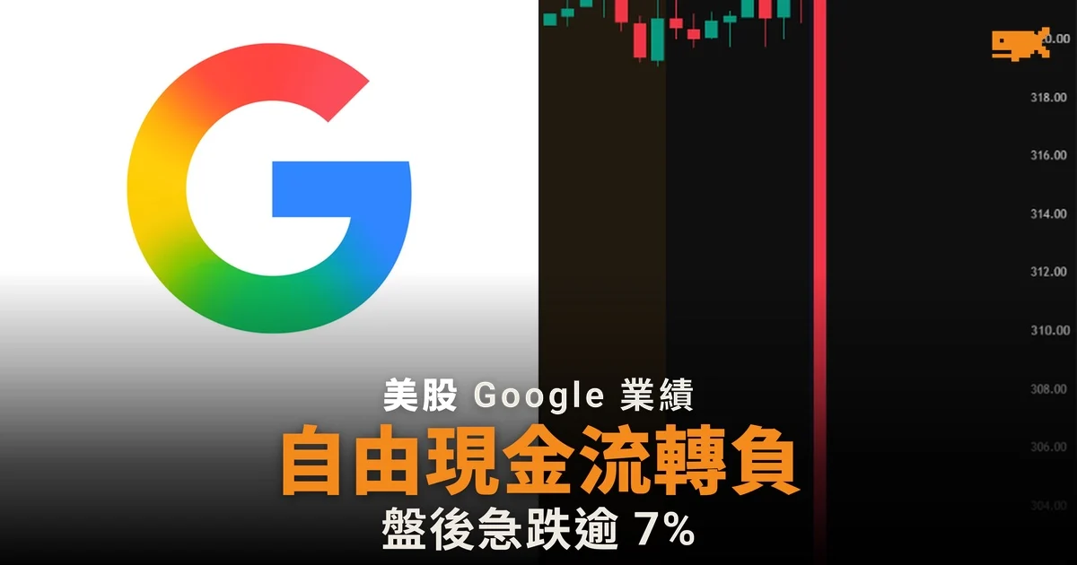 Google 母公司現金流轉負股價跌,Microsoft 反升