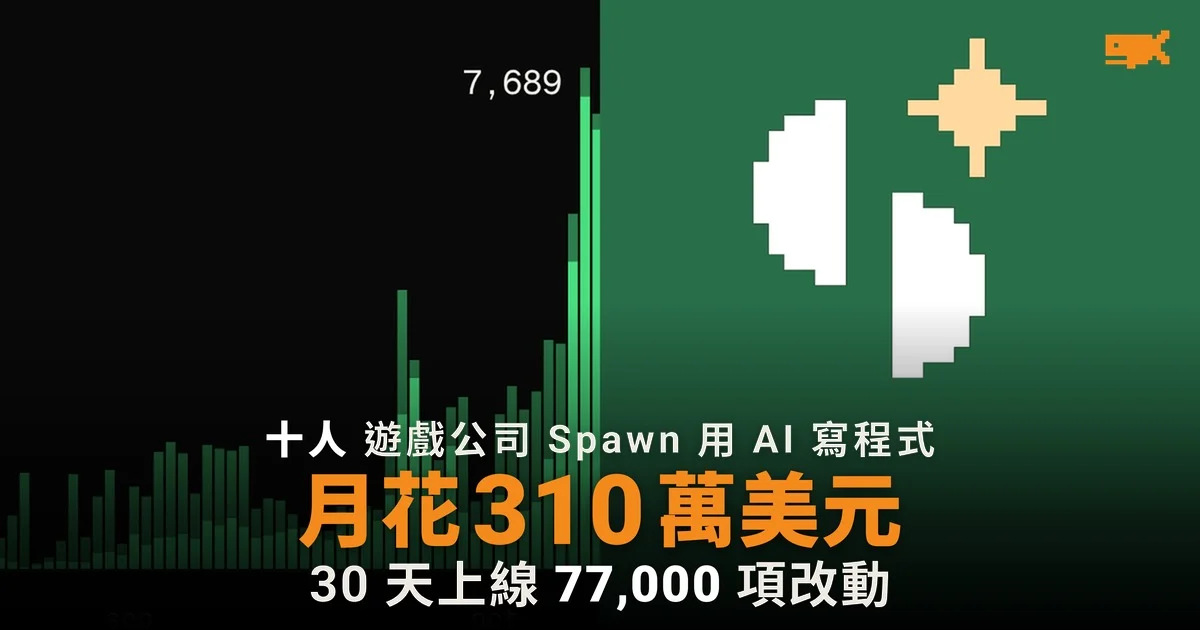 Spawn 十人公司月花 310 萬美元用 AI 寫程式